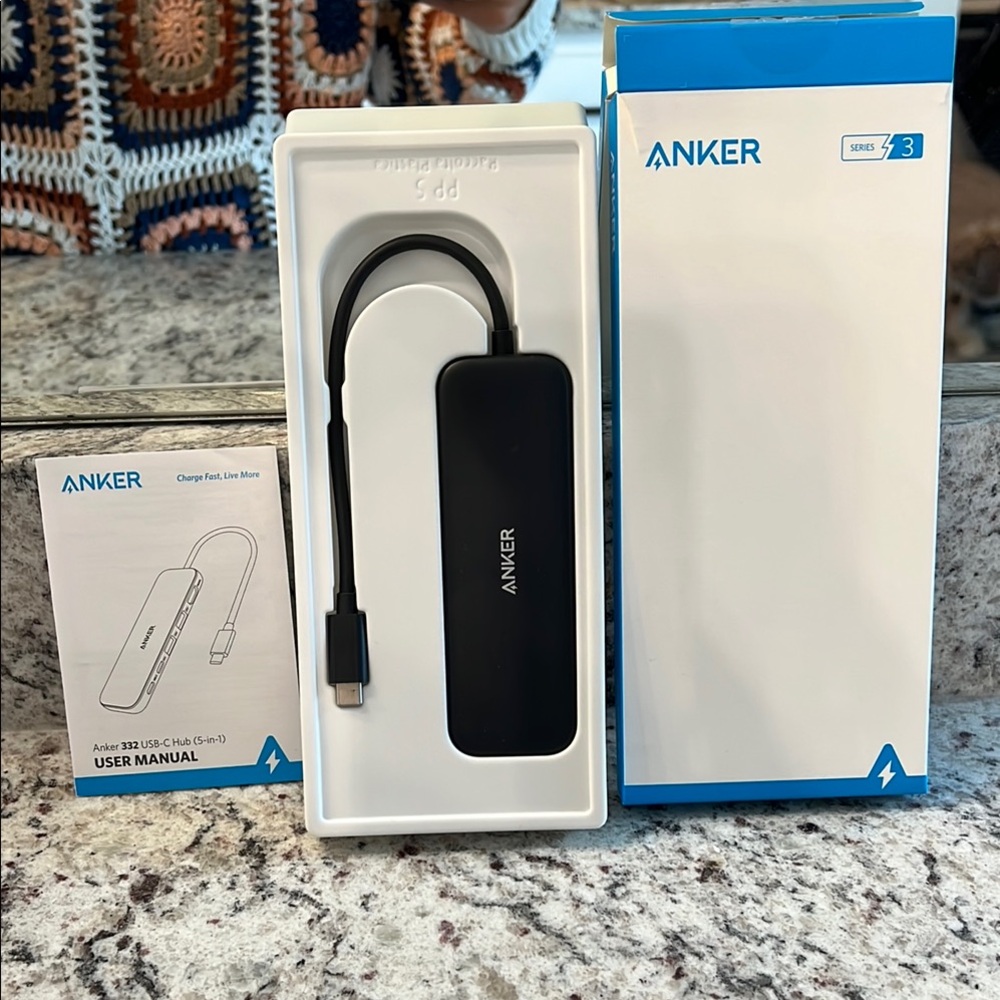 Anker Series 3 Black USB-C Adapter